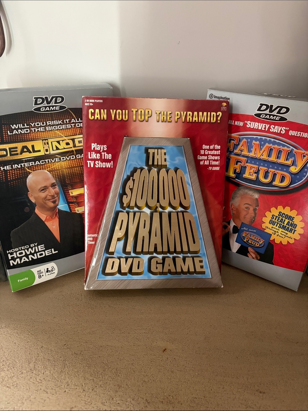 TV Game Show DVD Game Lot - Family Feud, Pyramid